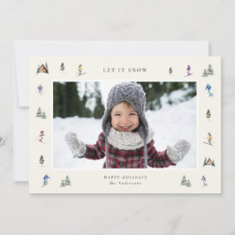 WINTER SLOPES Photo  Feestdagenkaart