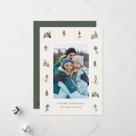 WINTER SLOPES Photo  Feestdagenkaart