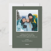 WINTER SLOPES Photo  Feestdagenkaart (Achterkant)