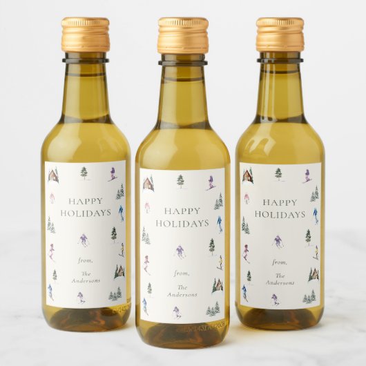 WINTER SLOPES WIJN ETIKET (Flessen)