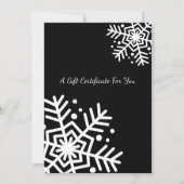 Winter Small Business Snowflake Cadeaubon (Voorkant)