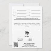 Winter Small Business Snowflake Cadeaubon (Achterkant)