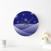 WINTER SNEE SCENE GROTE KLOK (Huis)