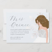 Winter Sneeuw 15e verjaardag Quinceañera QR Code Kaart (Voorkant)