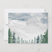 Winter Sneeuw Baby Het Is Koud Buiten Baby Shower Bedankkaart (Achterkant)