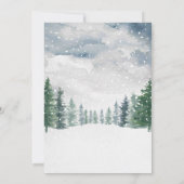 Winter Sneeuw Baby Het Is Koud Buiten Baby Shower Kaart (Achterkant)