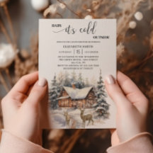 Winter Sneeuw Baby Het Is Koud Buiten Baby Shower