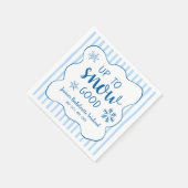 Winter Sneeuw Bachelorette Party Tot Sneeuw Goed Servet (Hoek)