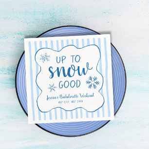 Winter Sneeuw Bachelorette Party Tot Sneeuw Goed Servet
