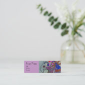 WINTER SNEEUW/BEAUTY MODE COSTUME DESIGNER MINI VISITEKAARTJE (Staand voorkant)