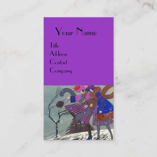 WINTER SNEEUW/BEAUTY MODE COSTUME DESIGNER VISITEKAARTJE (Voorkant)