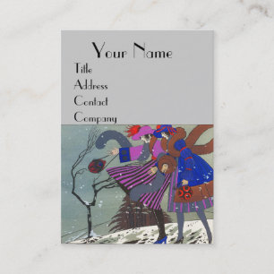 WINTER SNEEUW/BEAUTY MODE COSTUME DESIGNER VISITEKAARTJE