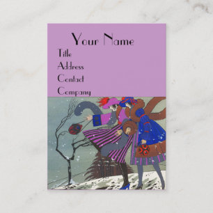 WINTER SNEEUW/BEAUTY MODE COSTUME DESIGNER VISITEKAARTJE