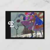 WINTER SNEEUW/BEAUTY MODE COSTUME DESIGNER VISITEKAARTJE (Achterkant)