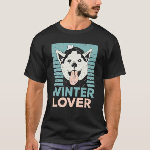 Winter Sneeuw Besneeuwd Klimaat Ijs Koud Hondene T-shirt