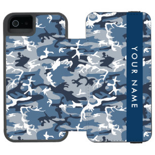 Winter Sneeuw Blau Camouflage Je naam Personalisee