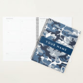 Winter Sneeuw Blau Camouflage Je naam Personalisee Planner (Display)