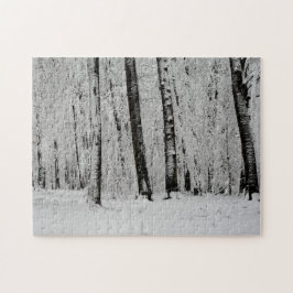 Winter Sneeuw Bomen   -     - Legpuzzel