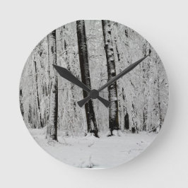 Winter Sneeuw Bomen   -     - Ronde Klok