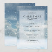 Winter Sneeuw Bos Corporate Vakantie Party Kaart (Voorkant / Achterkant)