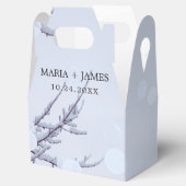 Winter sneeuw bruiloft bedankdoosjes (Geopend)