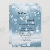 Winter Sneeuw Bruiloft Kaart (Voorkant / Achterkant)