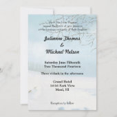 Winter sneeuw bruiloft kaart (Voorkant)