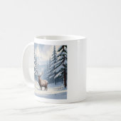 Winter Sneeuw Dennen Keramische Mok (330ml) (Voorkant links)