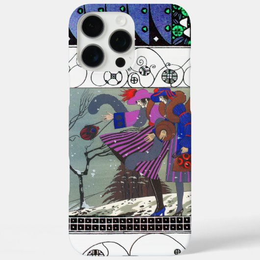 WINTER SNEEUW EN SWIRLS/MODE COSTUME DESIGNER Case-Mate iPhone CASE (Achterkant)
