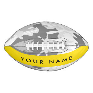 Winter Sneeuw Grijs Camouflage Jouw naam Personali American Football