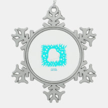 Winter Sneeuw Hart Sneeuwvlok Ornament