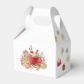 Winter Sneeuw Kerstkoekje Verjaardagsfeest Bedankdoosjes (Achterkant)