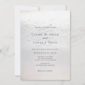 Winter sneeuw klassieke bruiloft kaart (Voorkant)