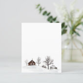 Winter Sneeuw Landschap Herten (Staand voorkant)