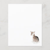 Winter Sneeuw Landschap Herten (Achterkant)