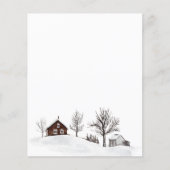 Winter Sneeuw Landschap Herten (Voorkant)