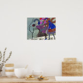 WINTER SNEEUW/MODE KOSTUME DESIGNER POSTER (Keuken)