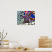 WINTER SNEEUW / MODE KOSTUUMONTWERPER POSTER (Keuken)