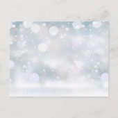 Winter Sneeuw Ontvangst Bedankkaart Briefkaart (Achterkant)