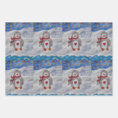 Winter Sneeuw Pinguïn Inpakpapier Vel (Voorkant 3)