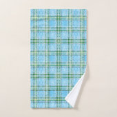 Winter Sneeuw Plaid Tartan Design Bad Handdoek (Handdoek)