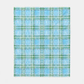 Winter Sneeuw Plaid Tartan Design Fleece Deken (Voorkant)