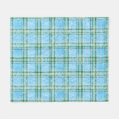 Winter Sneeuw Plaid Tartan Design Fleece Deken (Voorkant (Horizontaal))