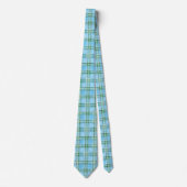 Winter Sneeuw Plaid Tartan Design Stropdas (Voorkant)