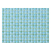 Winter Sneeuw Plaid Tartan Design Tafelkleed (Voorkant (Horizontaal))