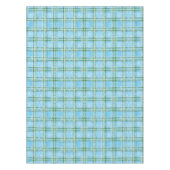 Winter Sneeuw Plaid Tartan Design Tafelkleed (Voorkant)