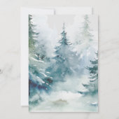 Winter Sneeuw Quinceanera 15e verjaardag Kaart (Achterkant)