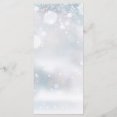 Winter sneeuw receptie dank u plaats kaart (Achterkant)
