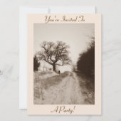 Winter Sneeuw Scène Fotografische Kerstmis Kaart (Voorkant)