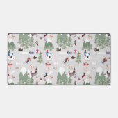 Winter Sneeuw Skiën Mountain Skigebieden Landschap Bureaumat (Voorkant)